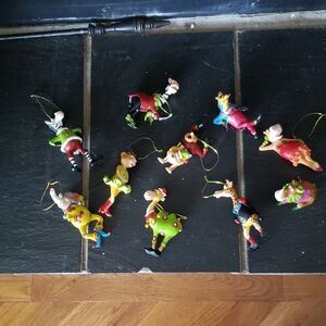 Vibrant Ceramic Animal Ornaments Set